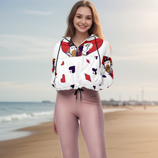 Kings Of Heart Cropped Windbreaker