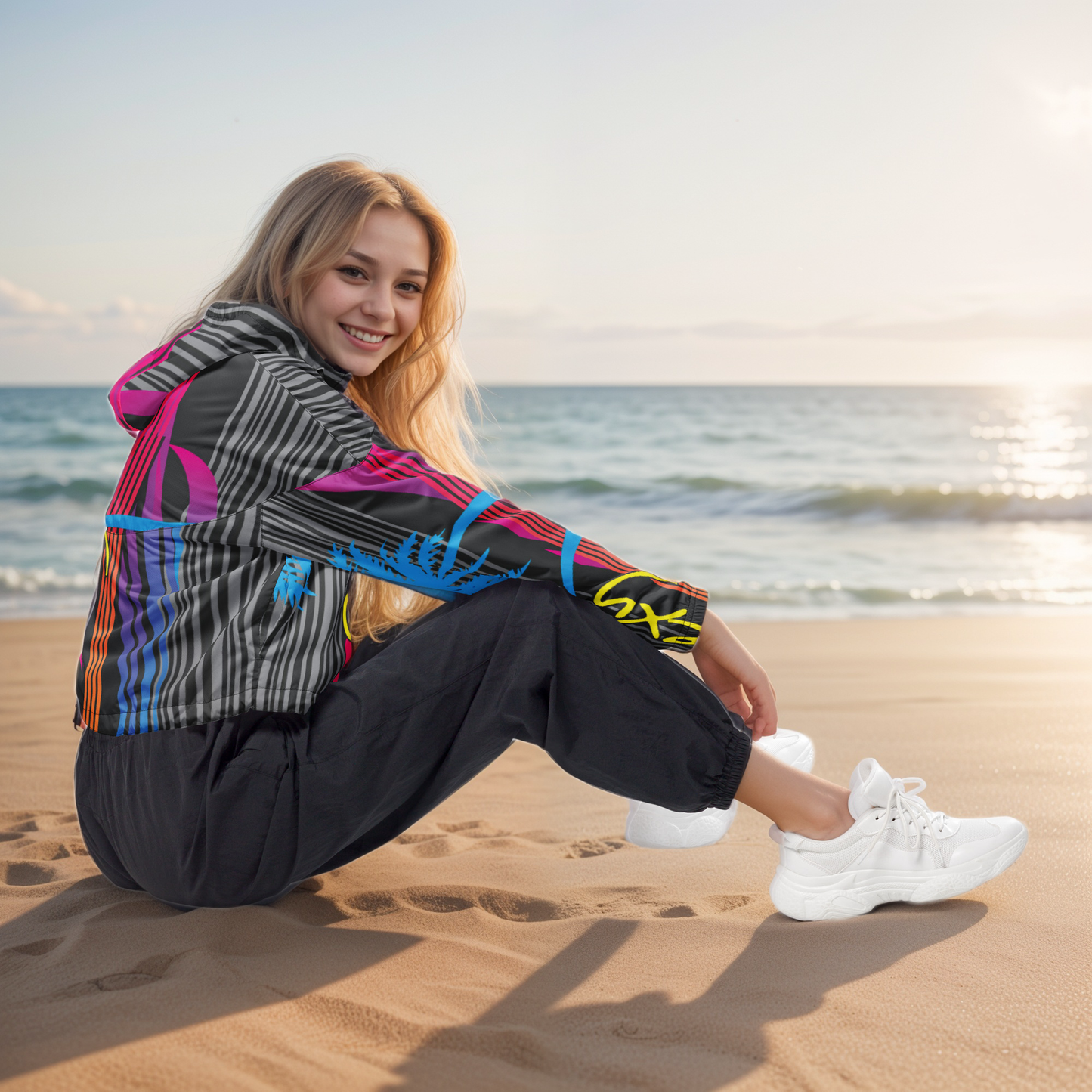 Sexy Sculpt Cropped Windbreaker