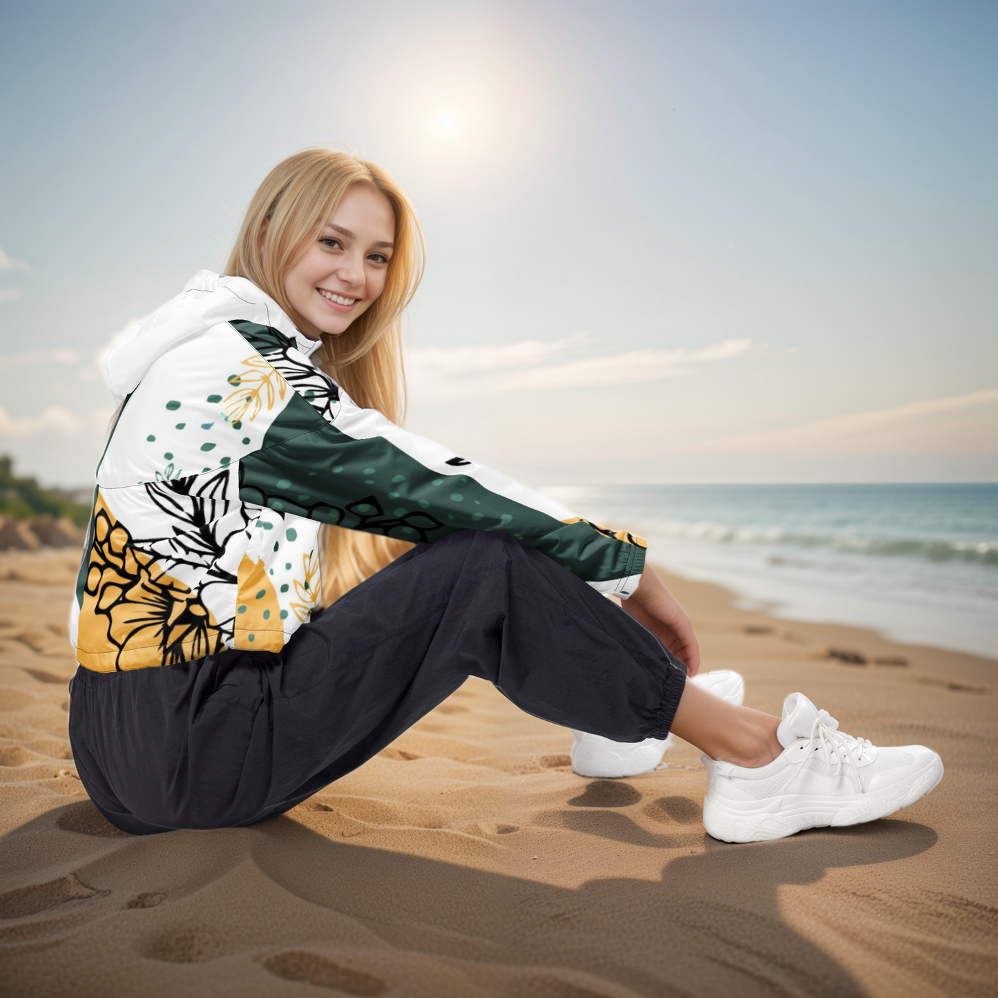 Unison Jungle Cropped Windbreaker