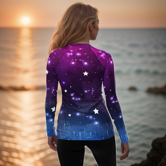 Galaxy Stars Rash Guard
