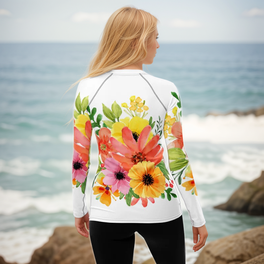 Spring Floral Rash Guard