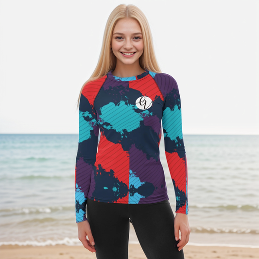 Geo Wave Women's Rash Guard
