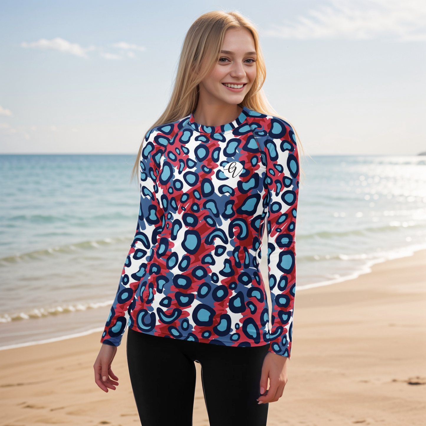 Leopard Print Rash Guard