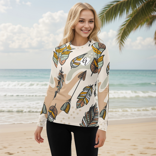 Feathers Rash Guard