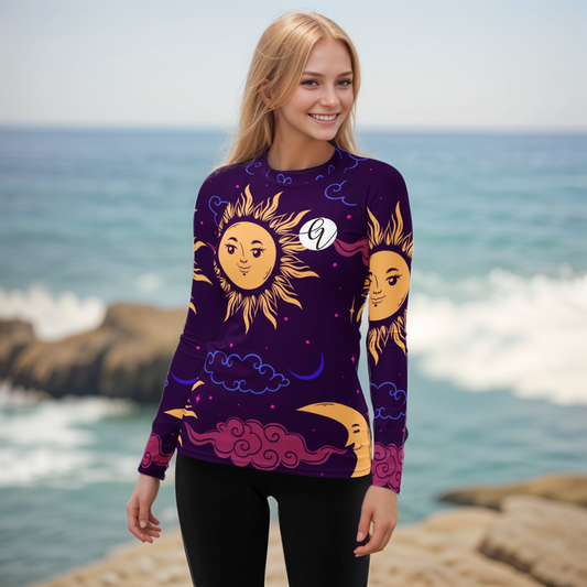 Galaxy Pattern Rash Guard