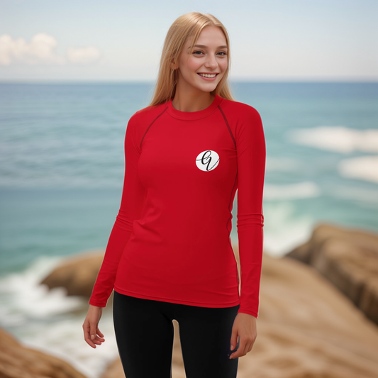 Red Colored Rash Guard