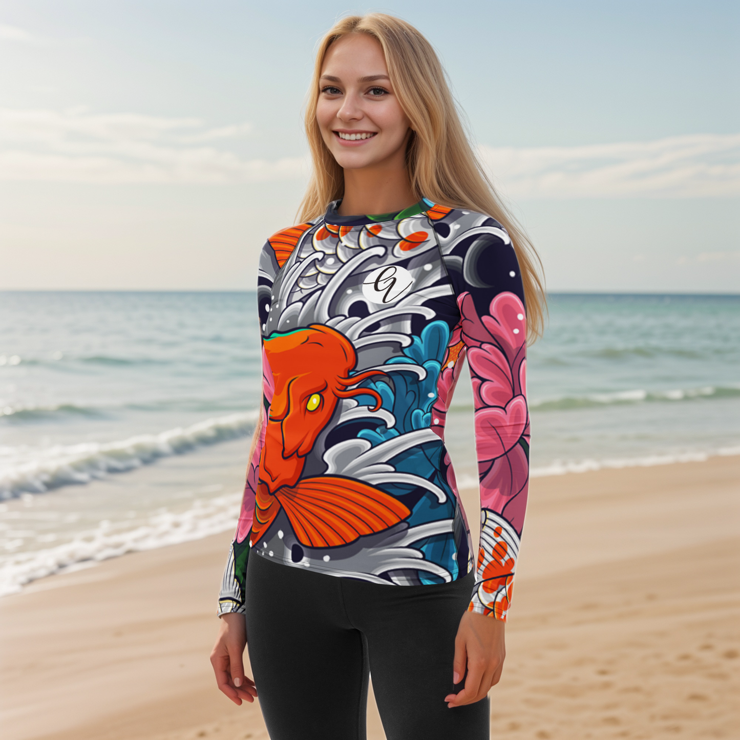 Koi Fish Rash Guard