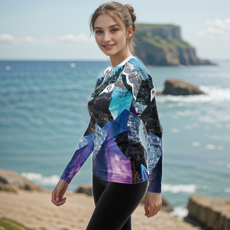 Mountain Floral Rash Guard