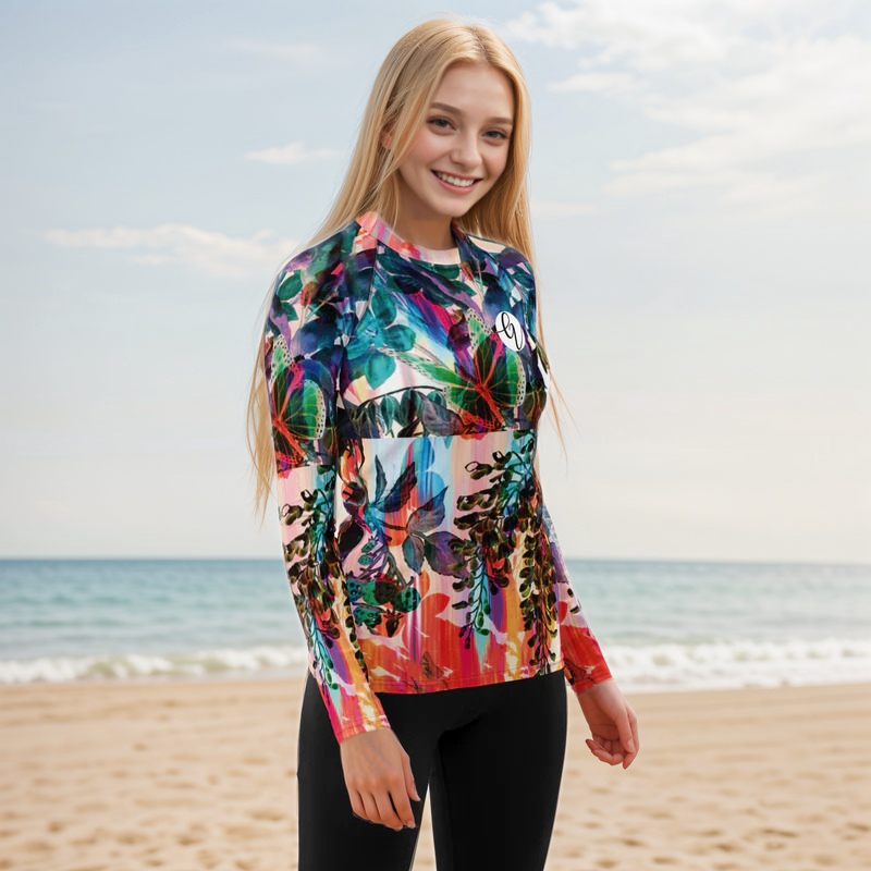 Multi Colored Rash Guard
