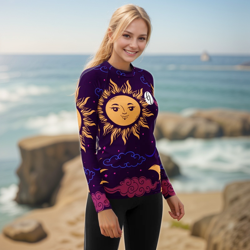 Galaxy Pattern Rash Guard