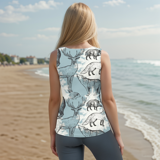 Lama vintage Cut & Sew Tank Top