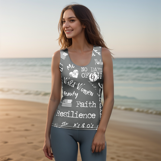 Resilience Grey Cut & Sew Tank Top