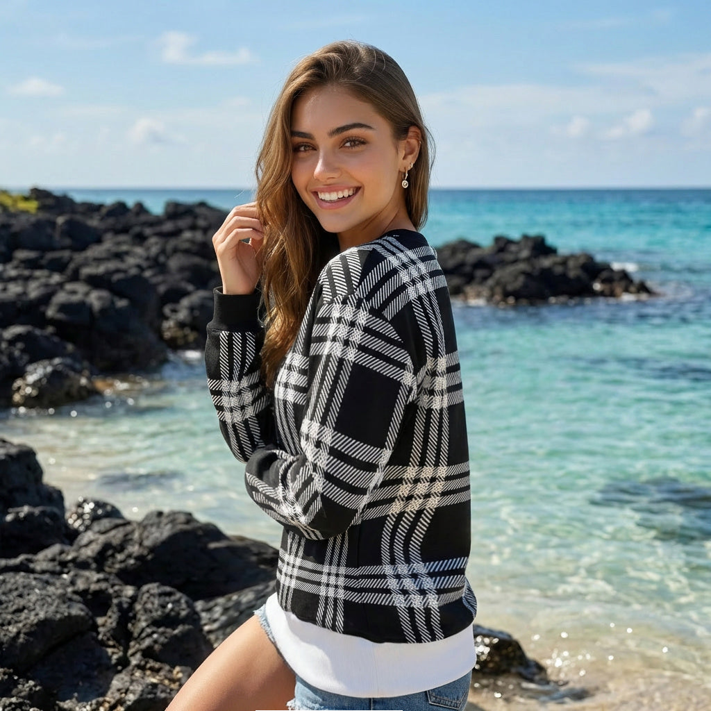 Monochrome Flow Sweatshirt