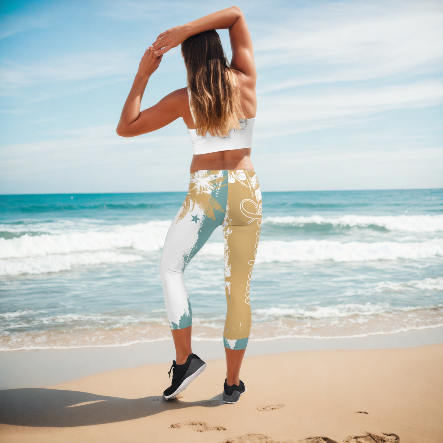 GirlieVault Brown Light Capri Leggings