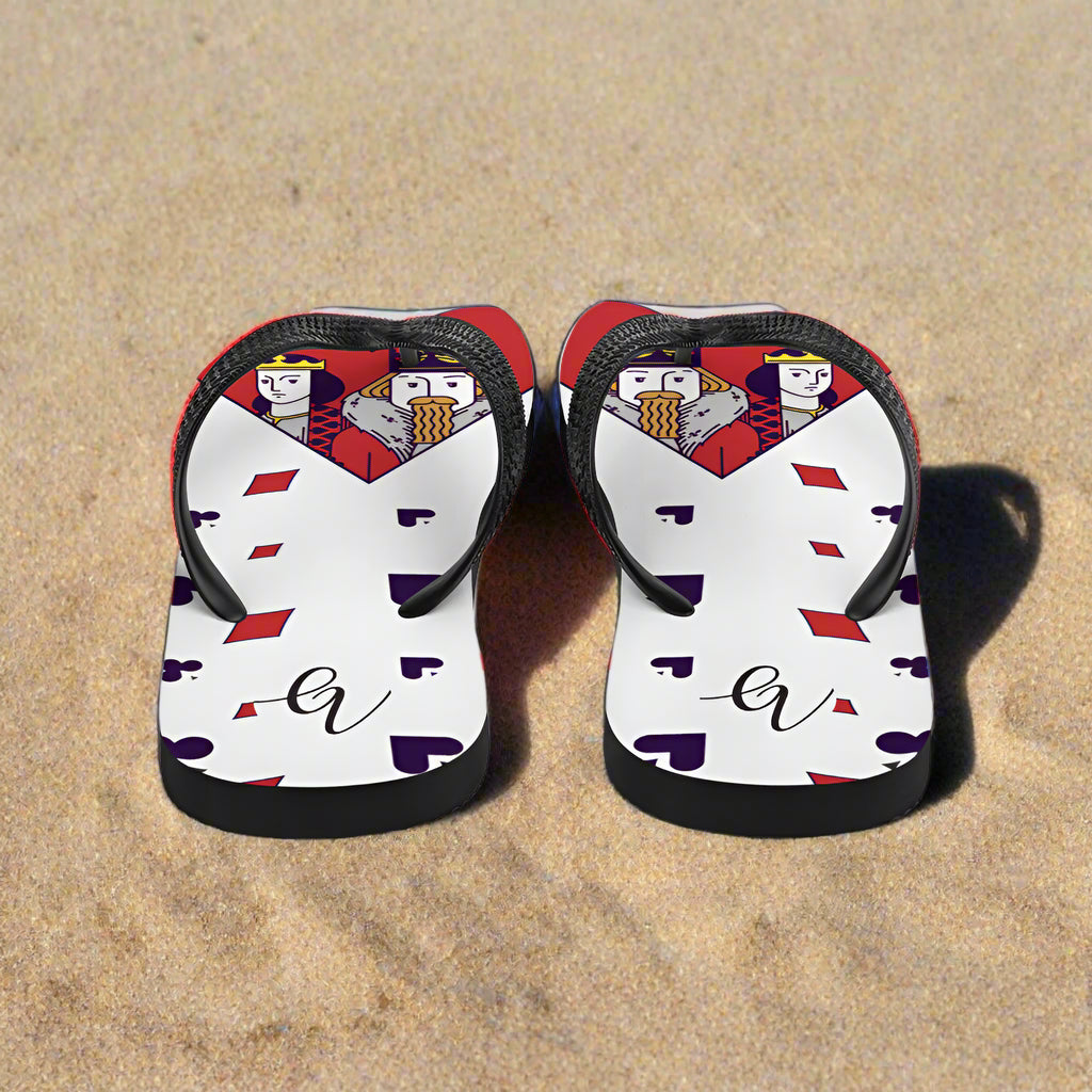 King of hearts Flip-Flops