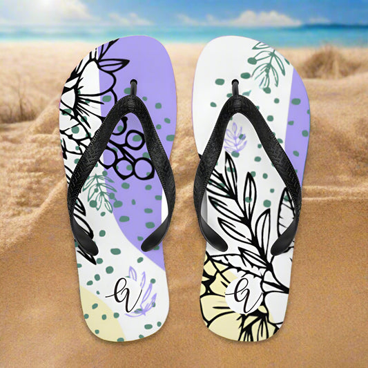 Violet periwinkle Flip-Flops