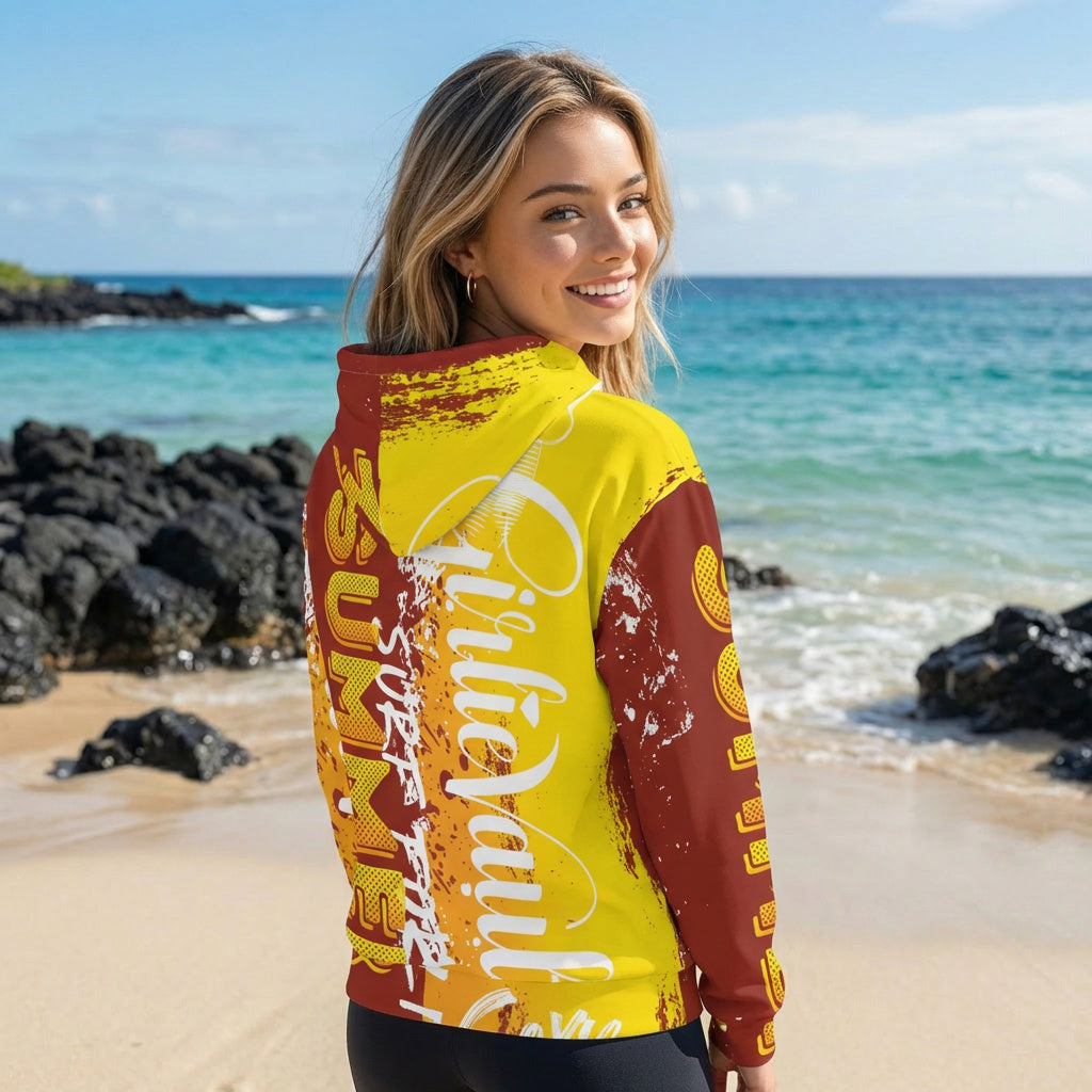 Brown Yellow Summers Hoodie