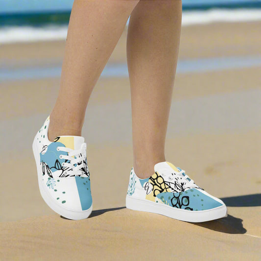 The Rach Place Lace-up Canvas Shoes