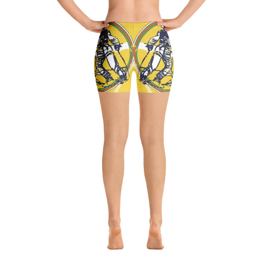 Yellow Skating Girl Shorts