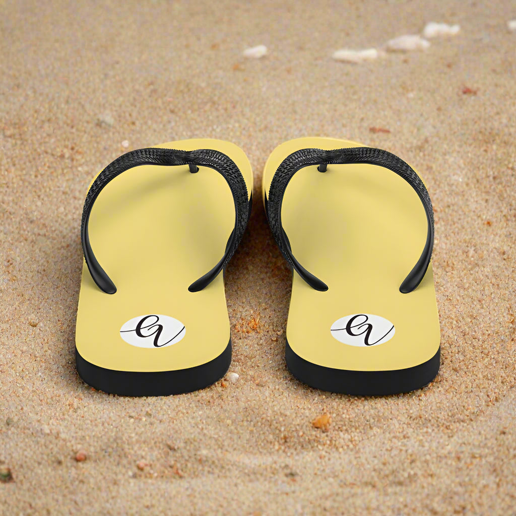 Yellow colored Flip-Flops
