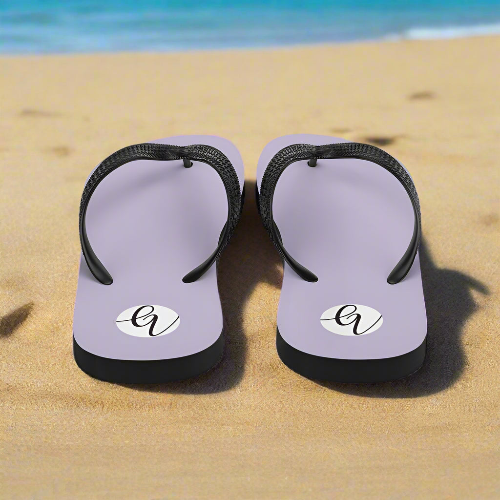 Violet Colored Flip-Flops
