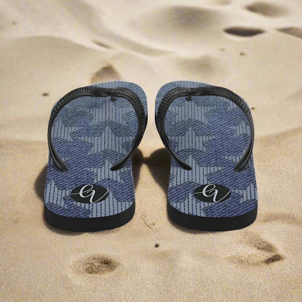 Grey star Flip-Flops