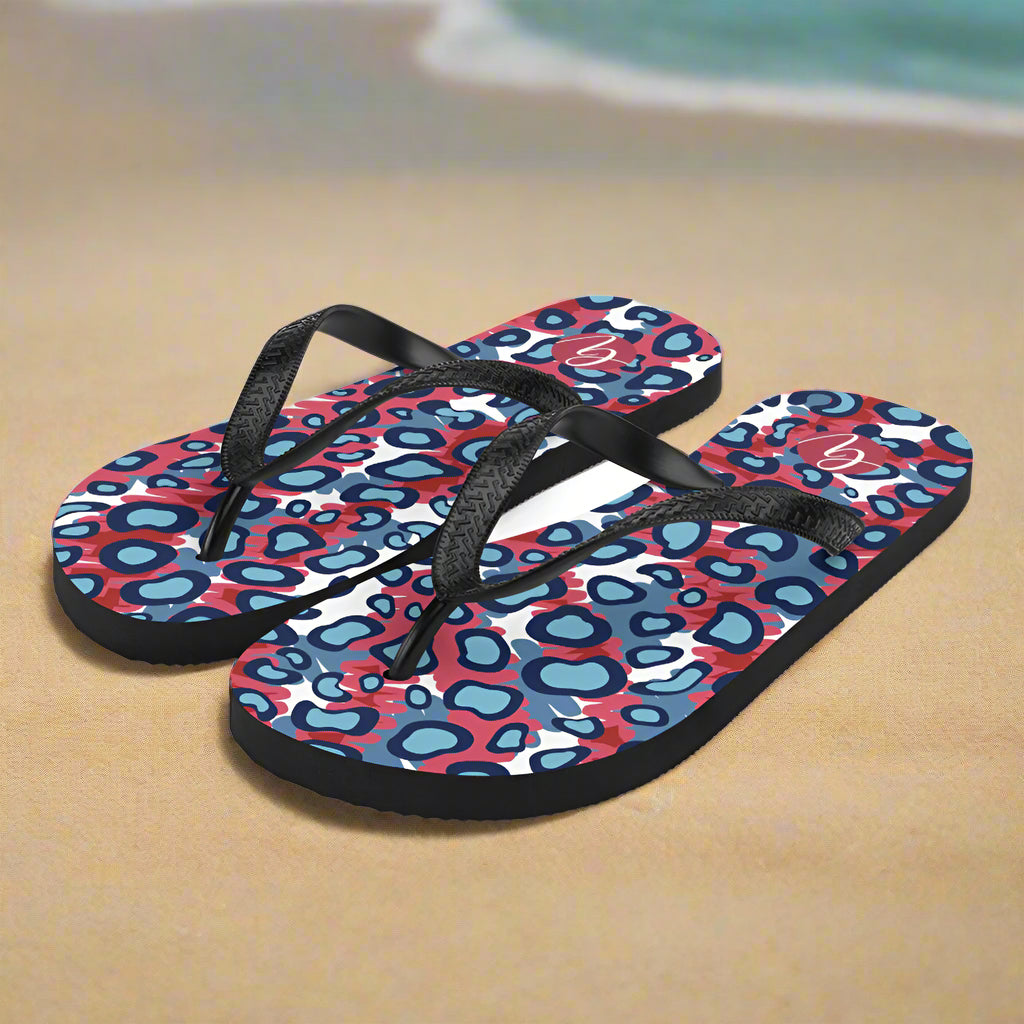 Leopard pattern Flip-Flops