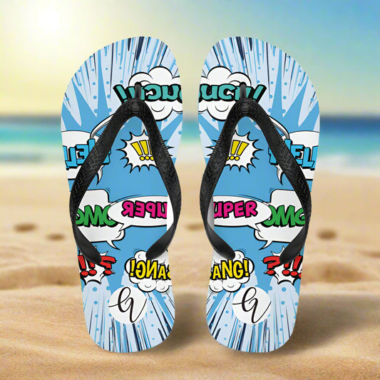 Cool Blue Flip-Flops