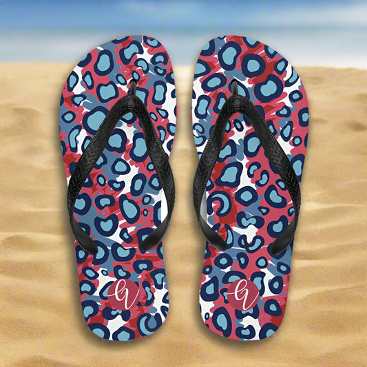 Leopard pattern Flip-Flops