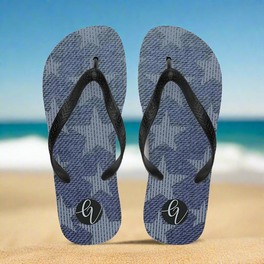 Grey star Flip-Flops