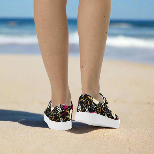 Black Timber Lace-up Canvas Shoes