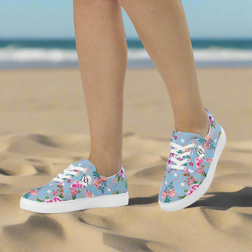 Rose And Hubble Lace-up Canvas Shoes