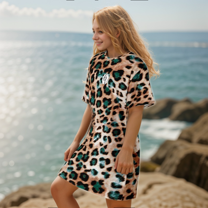 Jaguar Skin T-shirt Dress