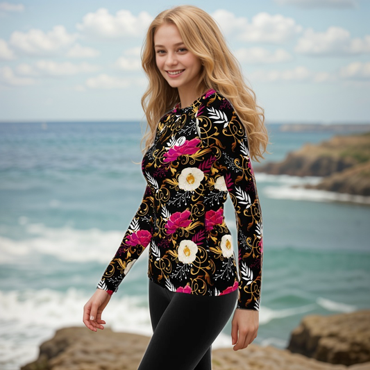 Black Timber Rash Guard