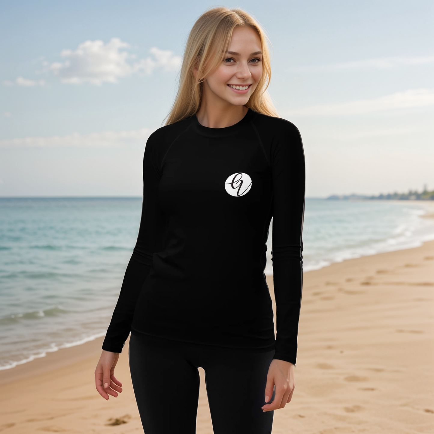 Black Colored Rash Guard