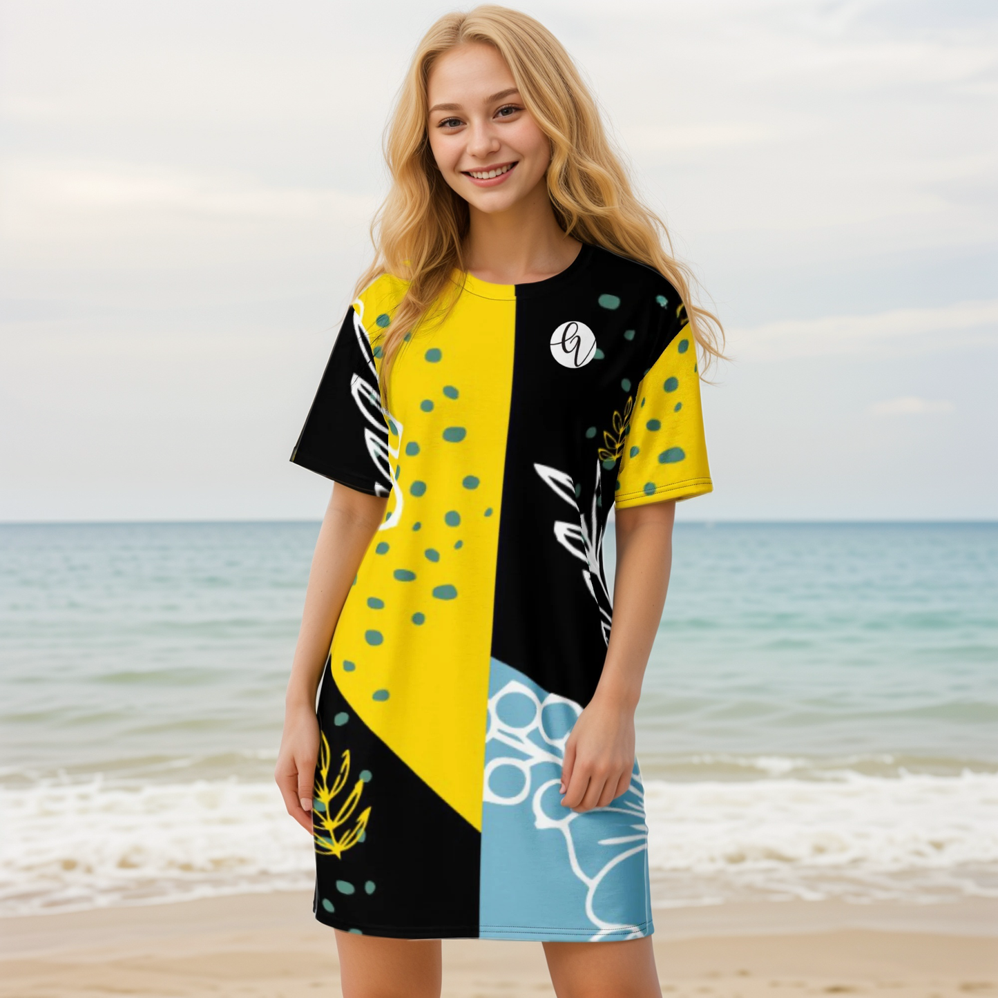 Yellow Yloral T-shirt Dress