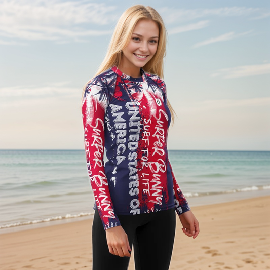 Blue Summers Rash Guard