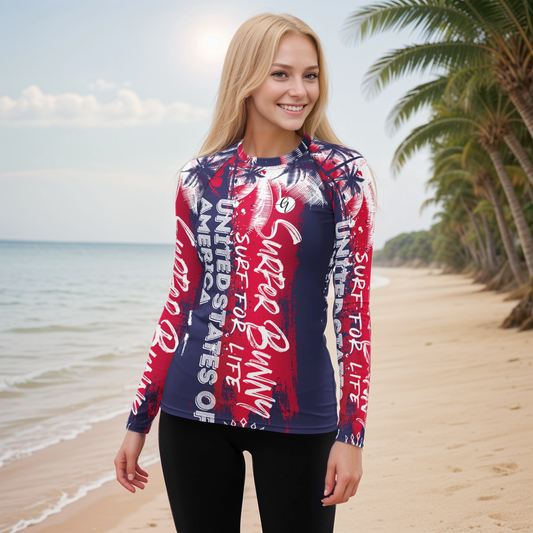 Blue Summers Rash Guard