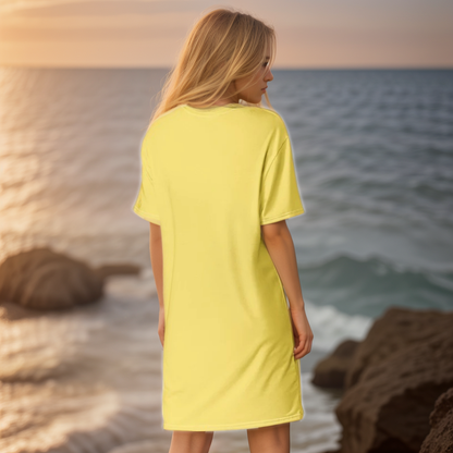 Yellow Coloured T-shirt Dress