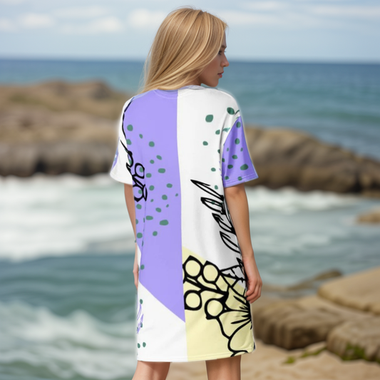 Violet Periwinkle T-shirt Dress