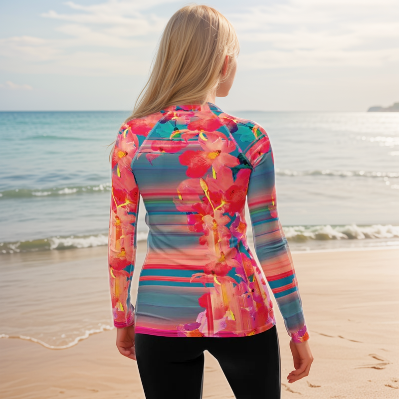 Barbie Floral Rash Guard