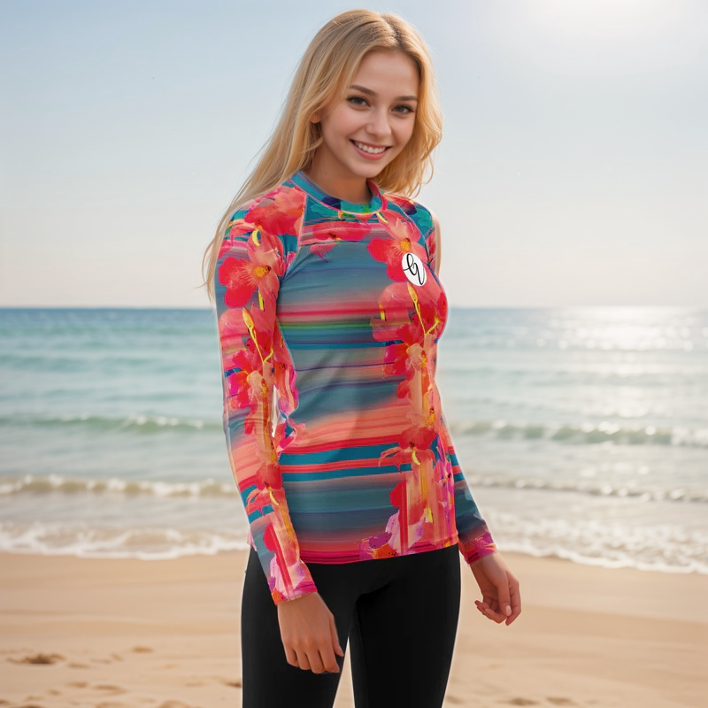 Barbie Floral Rash Guard