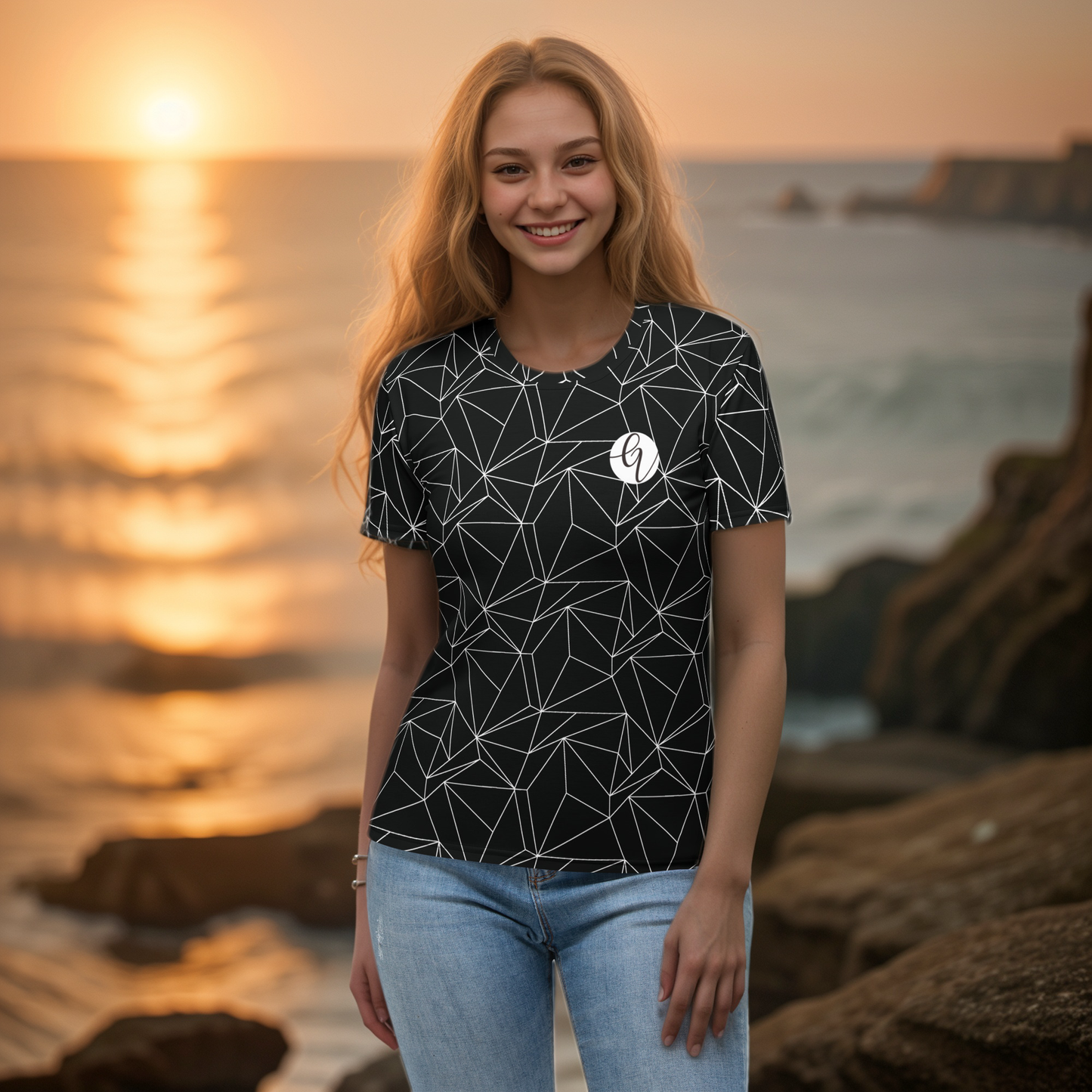 Black And White Abstract T-shirt