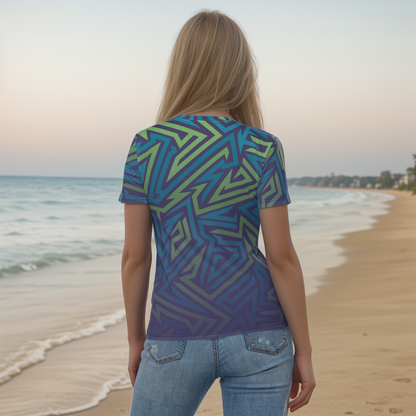 Cross Blue Line T-shirt