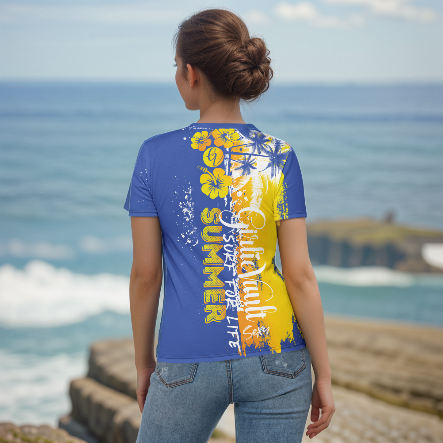Blue Yellow Summer T-shirt