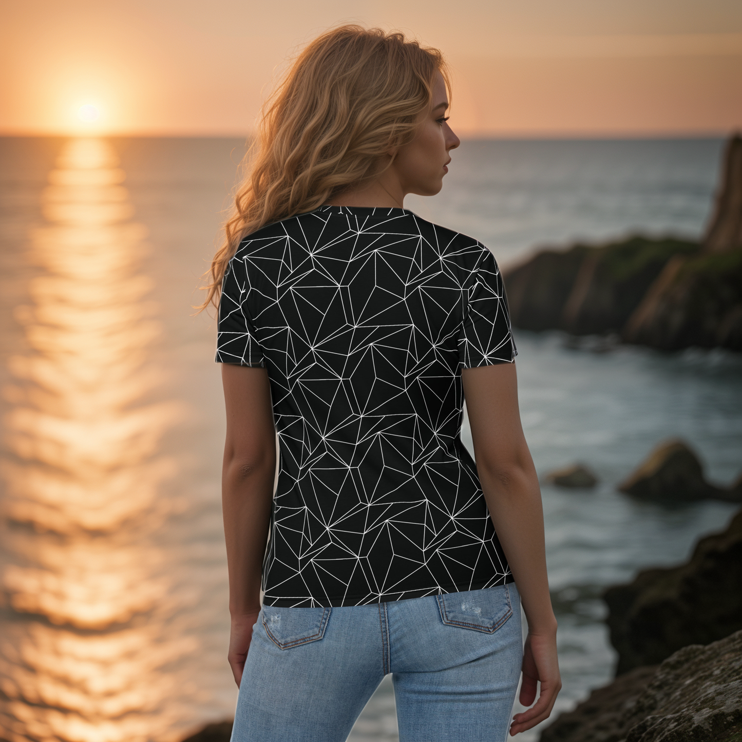 Black And White Abstract T-shirt