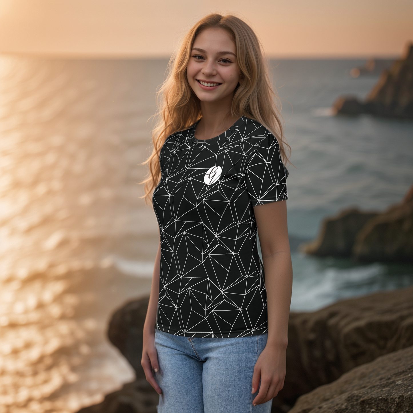 Black And White Abstract T-shirt