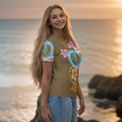 Brown Flowers T-shirt