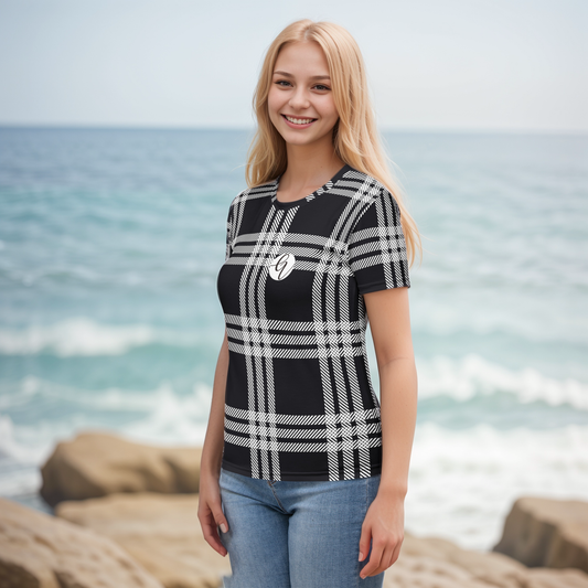 Black Plaid T-shirt