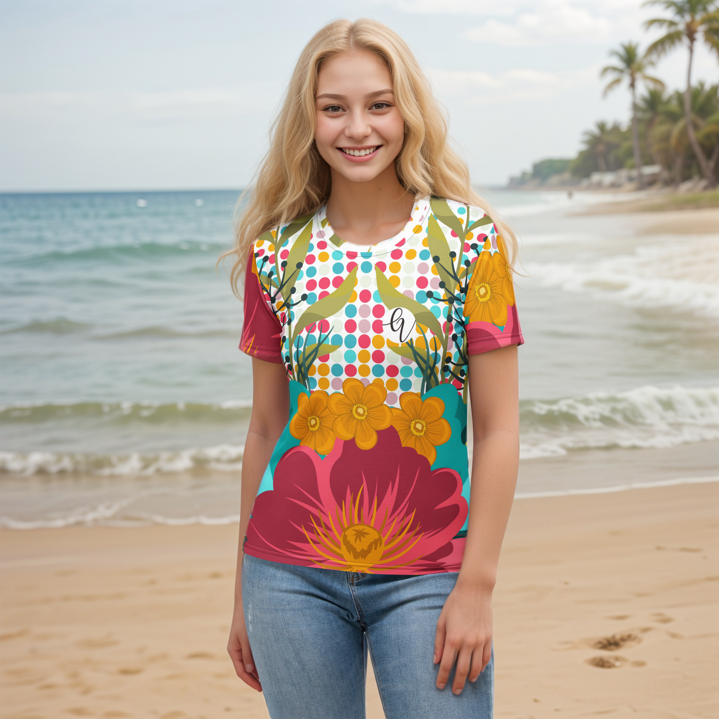 Floral Framed T-shirt